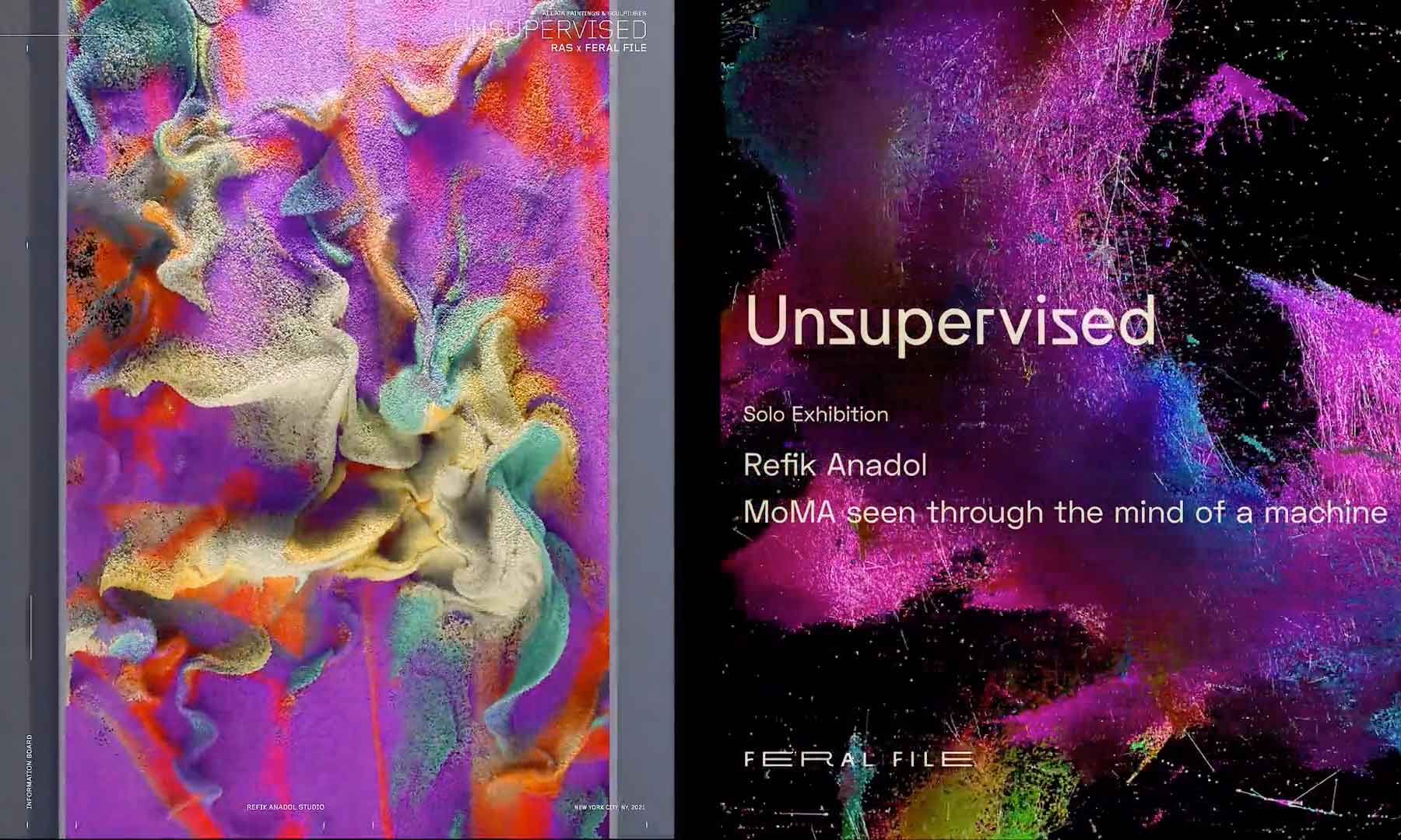 "Unsupervised MoMA NFT Collection" Teaser by Refik Anadol Motion