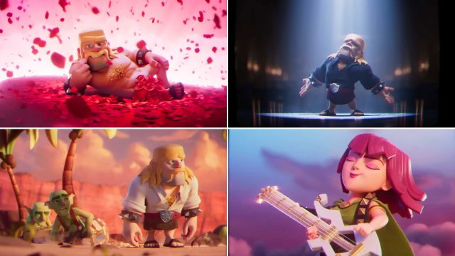 Squeeze Animation Romances Barbarian x Michael Bolton in Clash Royale Music Video