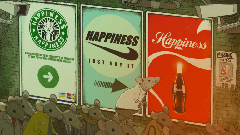 Steve Cutts Looks at "Happiness" | STASH MAGAZINE : Motion design – STASH