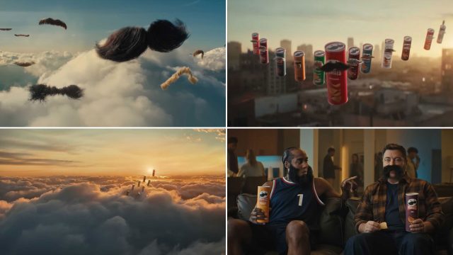 Flock of Mustaches: Untold Studios and Steve Ayson Fly Pringles to the Super Bowl